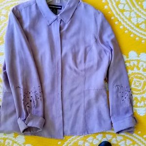 Jacket type shirt or blouse shirt over top